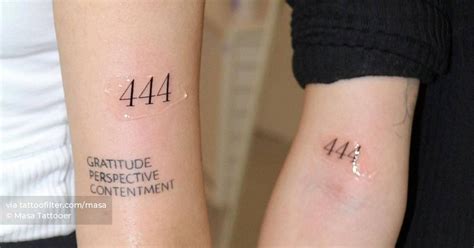 444 friend tattoo meaning|Understanding The 444 Tattoo: Origin, Significance, And Who。